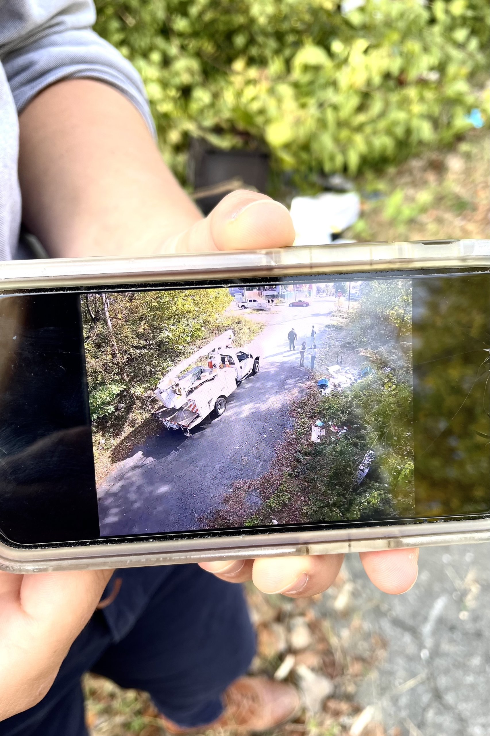Live View of a Verkada Camera on a Cell Phone